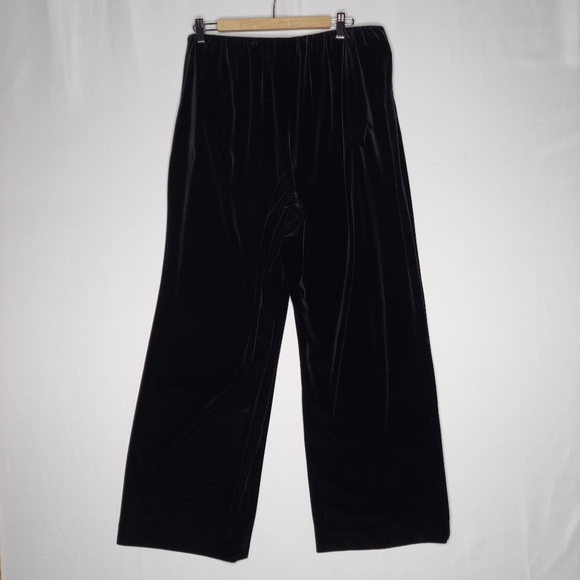 Alex Evenings Pant Suit Set Women 2X Black Velvet Sequin Party Event Wedding - Picture 7 of 16